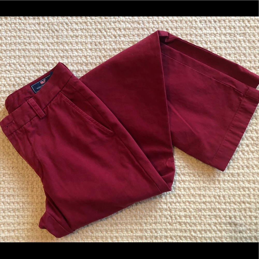 V. Vines Cranberry Twill Pants